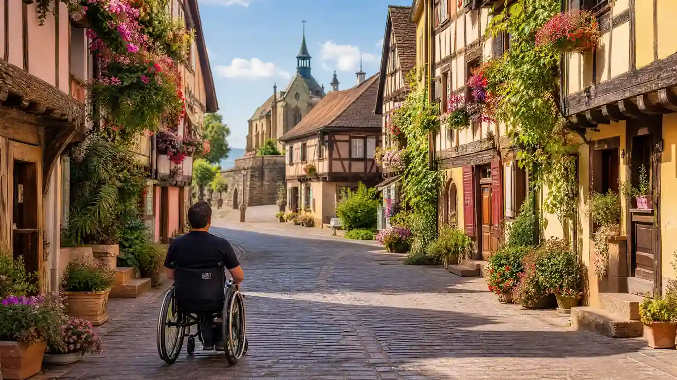 Accessible Eguisheim Village Tour